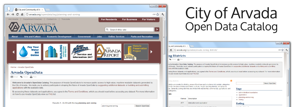 City of Arvada Open Data Catalog (Powered by the PHP Front-end to OpenColorado) City of Arvada Open Data Catalog (Powered by the PHP Front-end to OpenColorado)