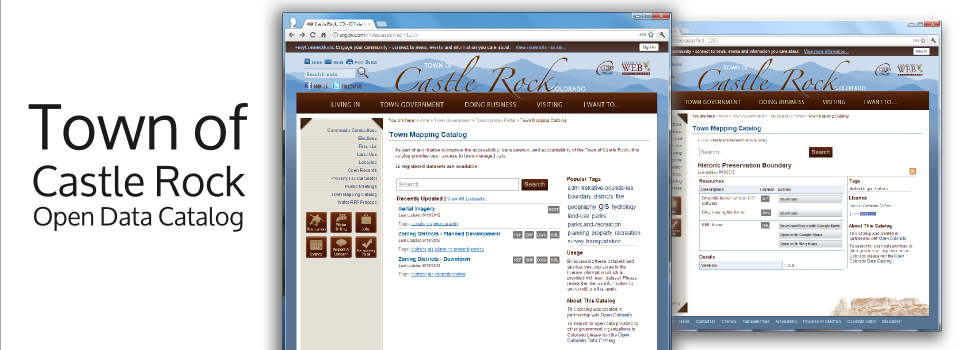 Town of Castle Rock Open Data Catalog (Powered by the .NET Front-end to OpenColorado) Town of Castle Rock Open Data Catalog (Powered by the .NET Front-end to OpenColorado)