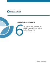 Six Myths and Realities of Blogging...
