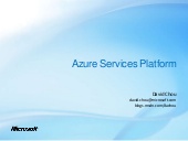 Azure Services Platform