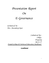E governance