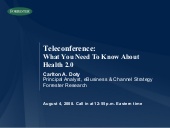 What You Need To Know About Health 2.0