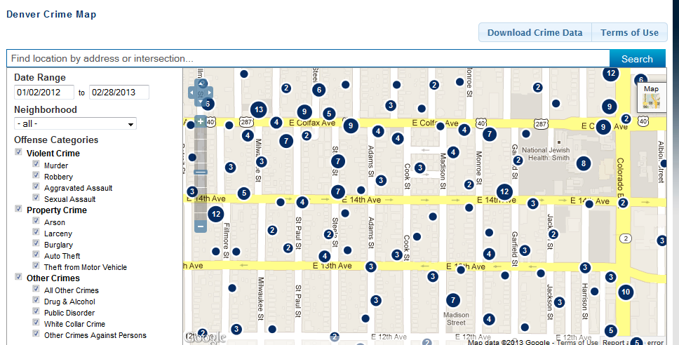 Denver Crime Map